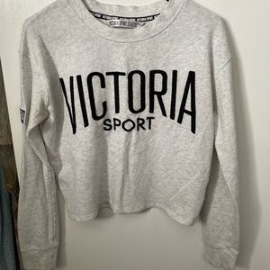 Victoria’s Secret Sport Cropped Grey Crewneck